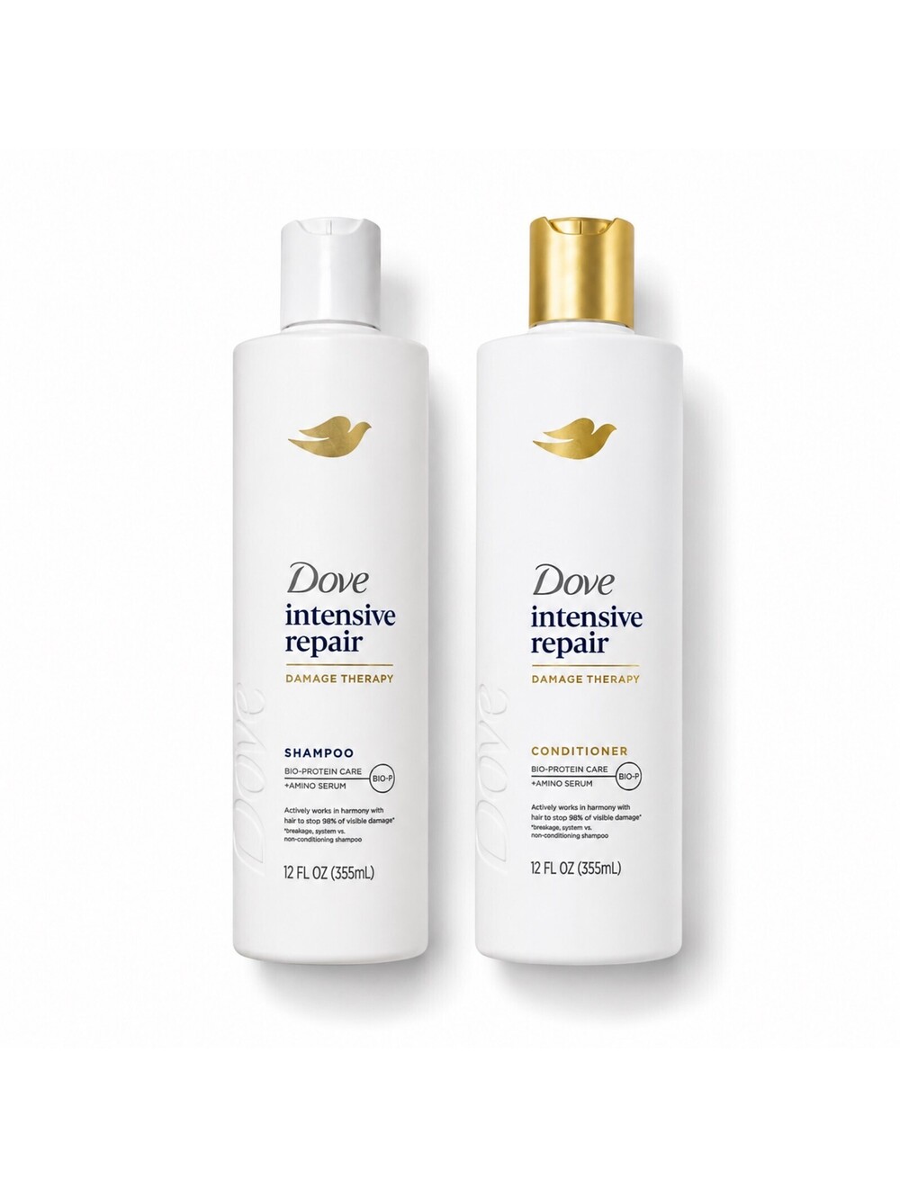 Dove Intensive Repair Shampoo & Conditioner Set 12 fl oz - 2 PACK Set